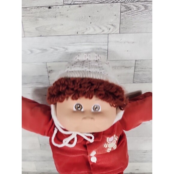 Vintage Cabbage Patch Kids Doll 1983 Red Corduroy Outfit 16" CBK 80s - Picture 3 of 14